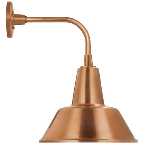 Academy 11" Rex Barn Light | Soft Copper | 12.5 | 12.5" Soft Copper Bowers Shade