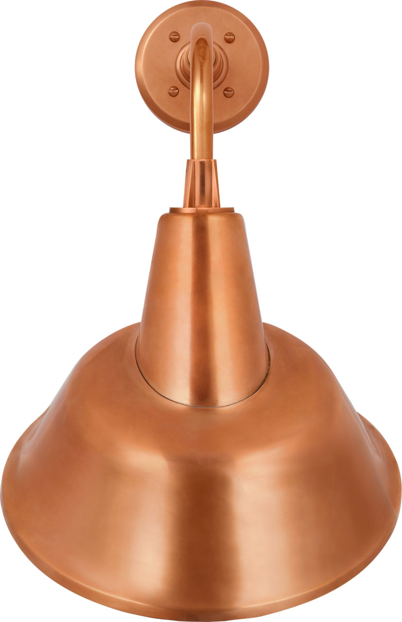 Academy 11" Rex Barn Light | Soft Copper | 12.5 | 12.5" Soft Copper Tilted Bowers Shade