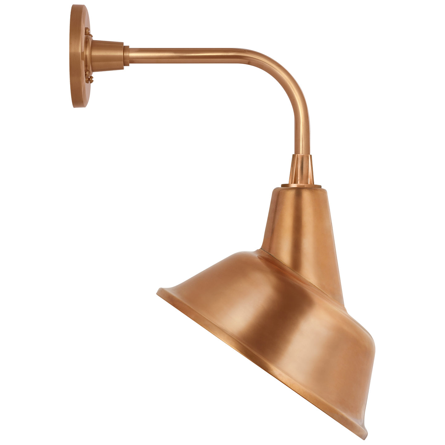 Academy 11" Rex Barn Light | Soft Copper | 12.5 | 12.5" Soft Copper Tilted Bowers Shade