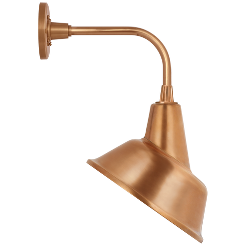 Academy 11" Rex Barn Light | Soft Copper | 12.5 | 12.5" Soft Copper Tilted Bowers Shade