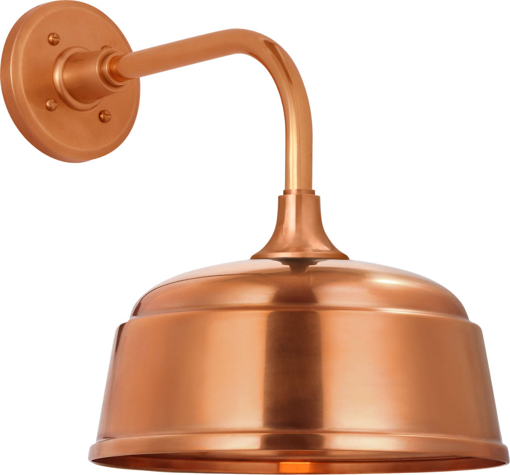 Academy 11" Rex Barn Light | Soft Copper | 12.5 | 12.5" Soft Copper Rockhouse Shade