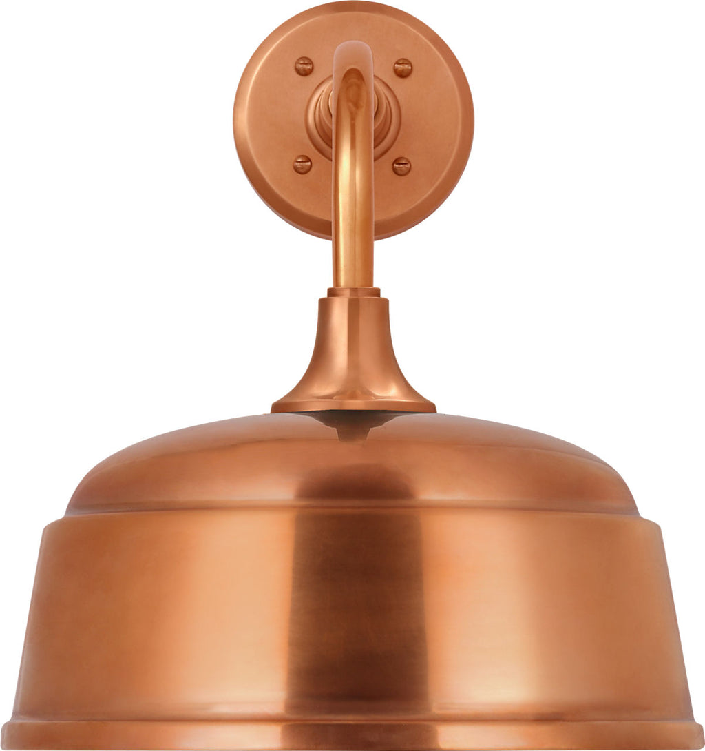 Academy 11" Rex Barn Light | Soft Copper | 12.5 | 12.5" Soft Copper Rockhouse Shade