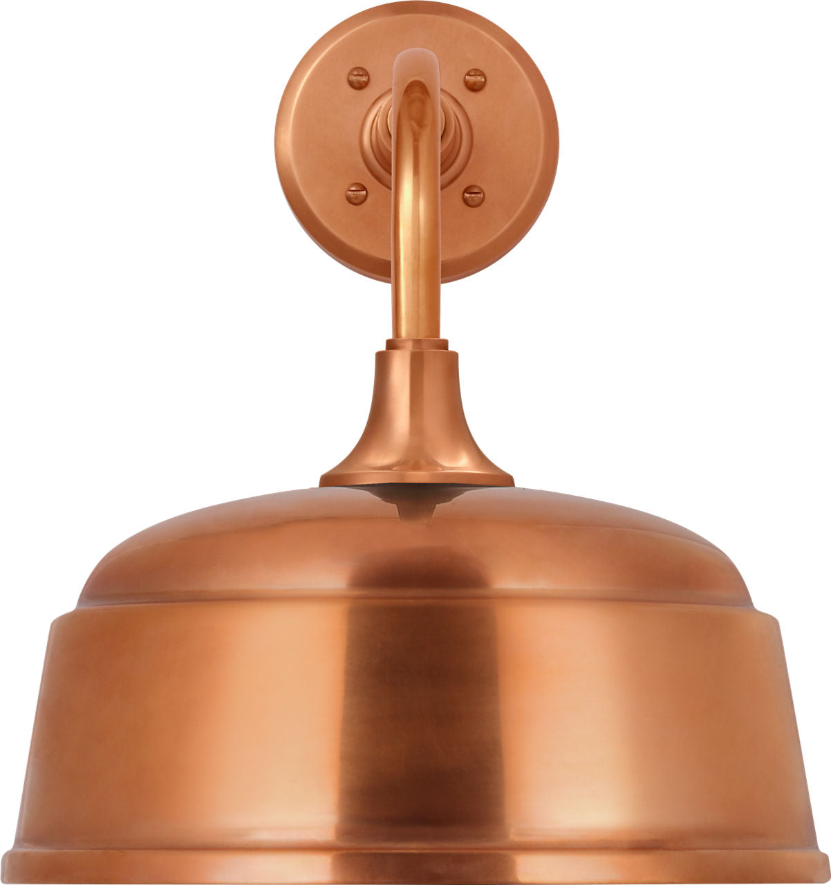 Academy 11" Rex Barn Light | Soft Copper | 12.5 | 12.5" Soft Copper Rockhouse Shade