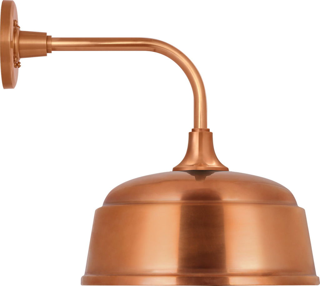 Academy 11" Rex Barn Light | Soft Copper | 12.5 | 12.5" Soft Copper Rockhouse Shade