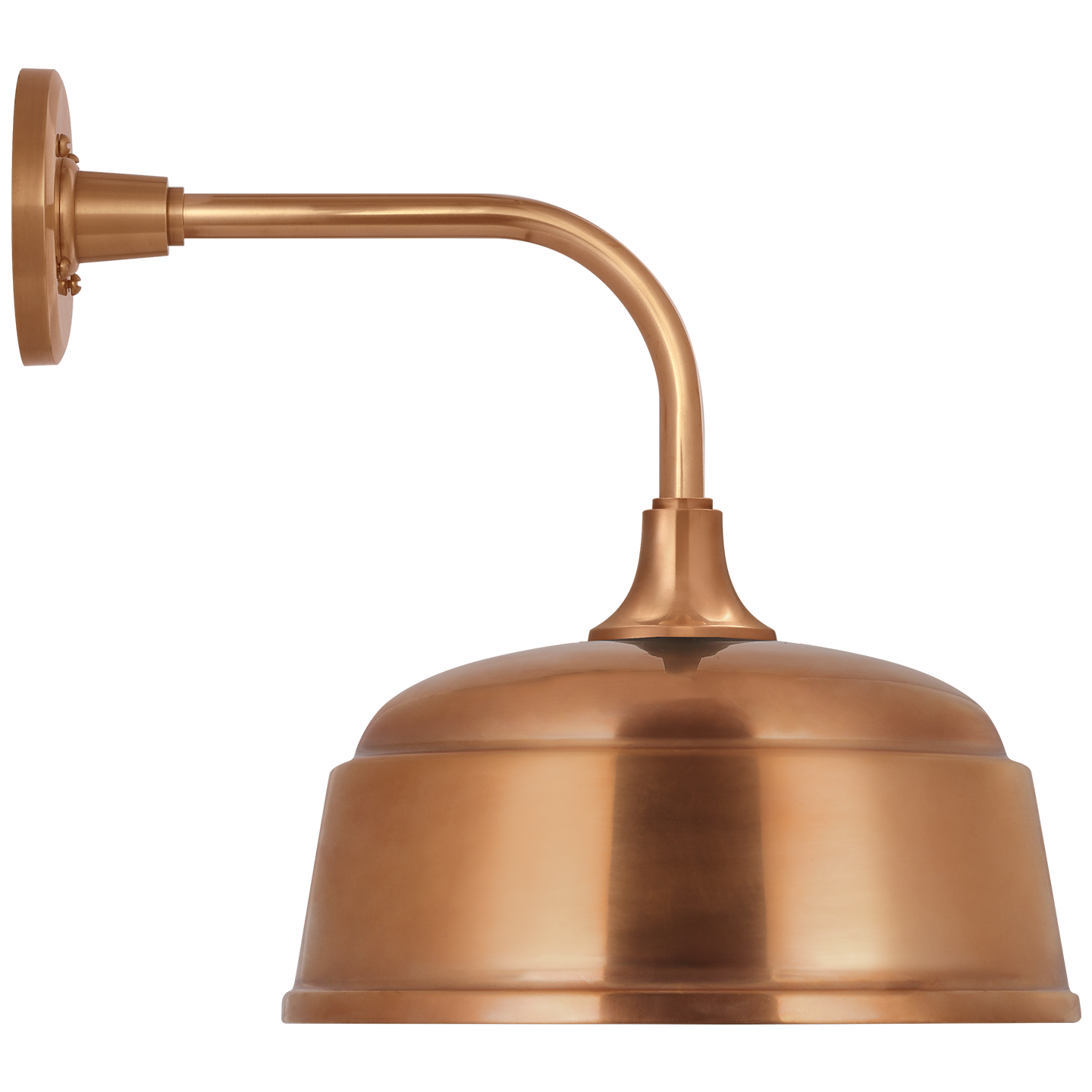 Academy 11" Rex Barn Light | Soft Copper | 12.5 | 12.5" Soft Copper Rockhouse Shade