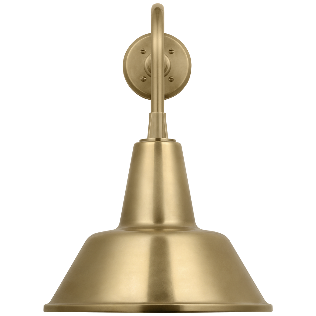 Academy 20" Rex Barn Light | Hand-Rubbed Antique Brass | 12.5 | 12.5" Hand-Rubbed Antique Brass Bowers Shade