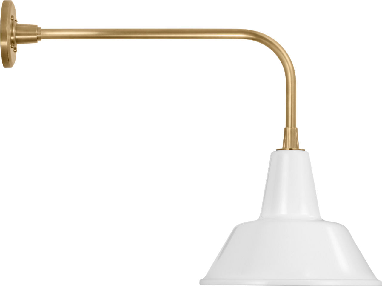 Academy 20" Rex Barn Light | Hand-Rubbed Antique Brass | 12.5 | 12.5" White Bowers Shade