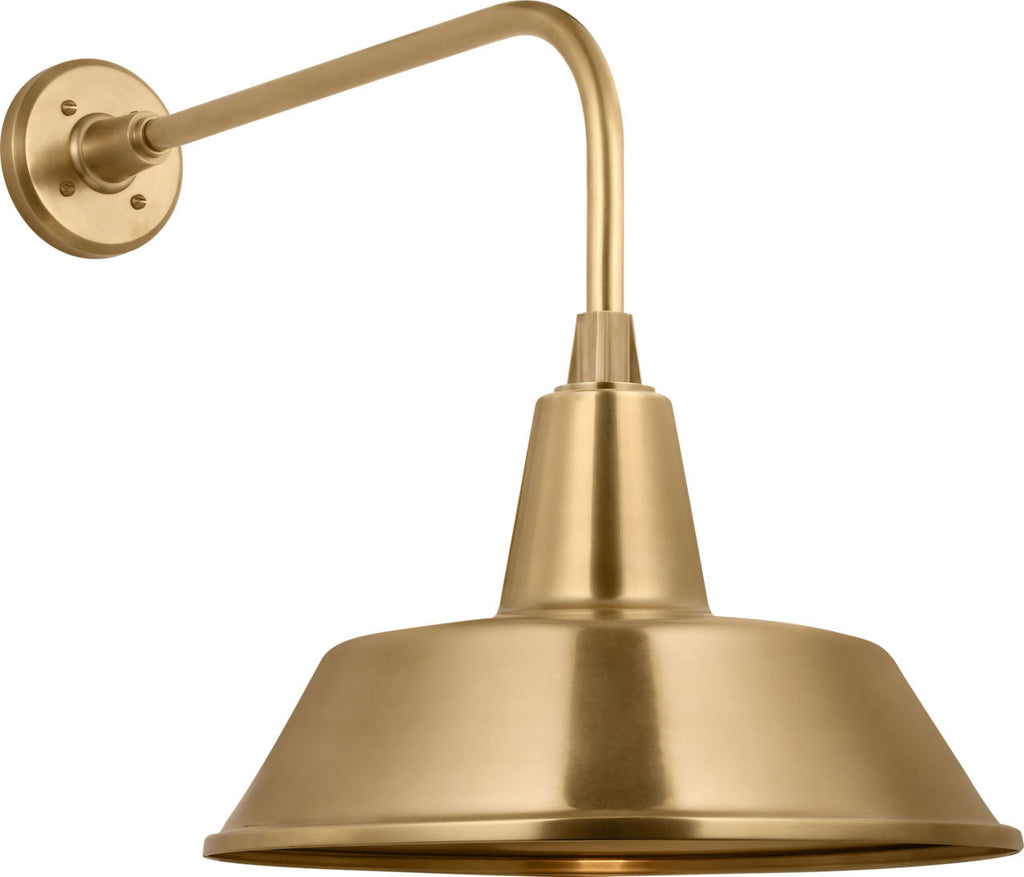 Academy 20" Rex Barn Light | Hand-Rubbed Antique Brass | 16 | 16" Hand-Rubbed Antique Brass Bowers Shade