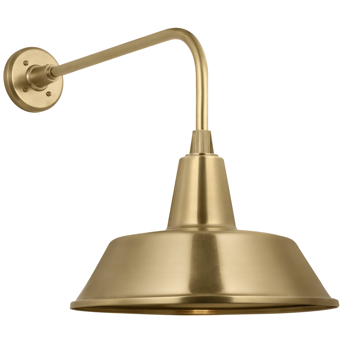Academy 20" Rex Barn Light | Hand-Rubbed Antique Brass | 16 | 16" Hand-Rubbed Antique Brass Bowers Shade