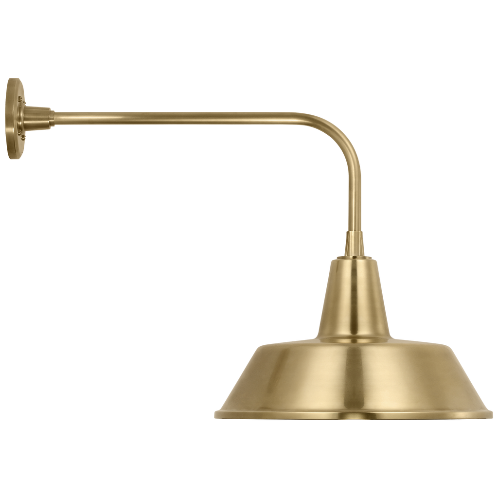 Academy 20" Rex Barn Light | Hand-Rubbed Antique Brass | 16 | 16" Hand-Rubbed Antique Brass Bowers Shade