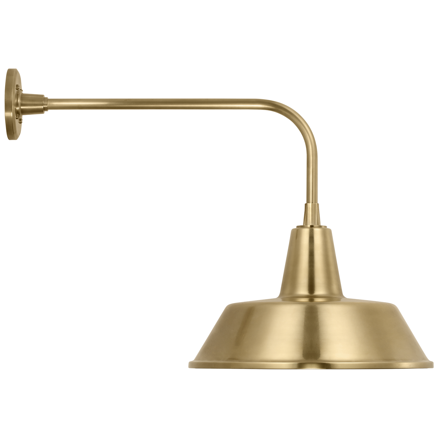 Academy 20" Rex Barn Light | Hand-Rubbed Antique Brass | 16 | 16" Hand-Rubbed Antique Brass Bowers Shade