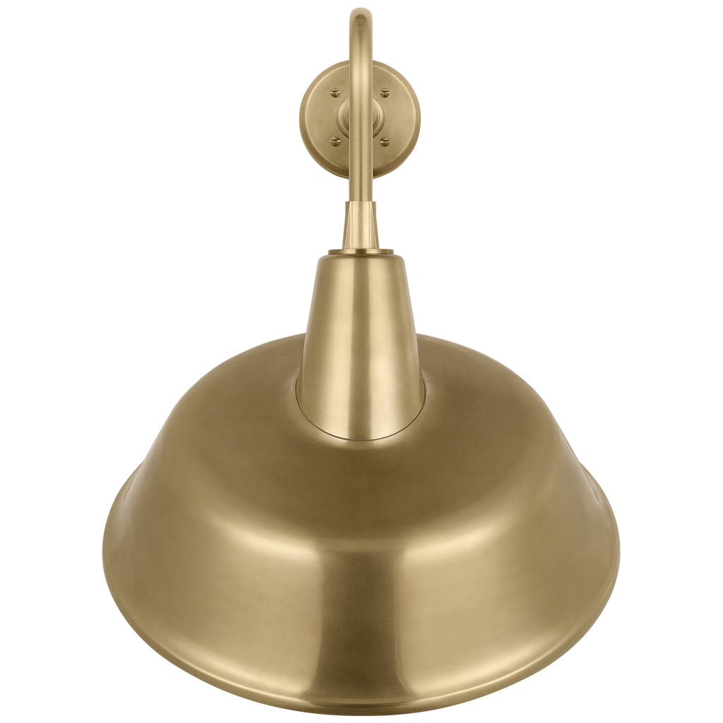 Academy 20" Rex Barn Light | Hand-Rubbed Antique Brass | 16 | 16" Hand-Rubbed Antique Brass Tilted Bowers Shade