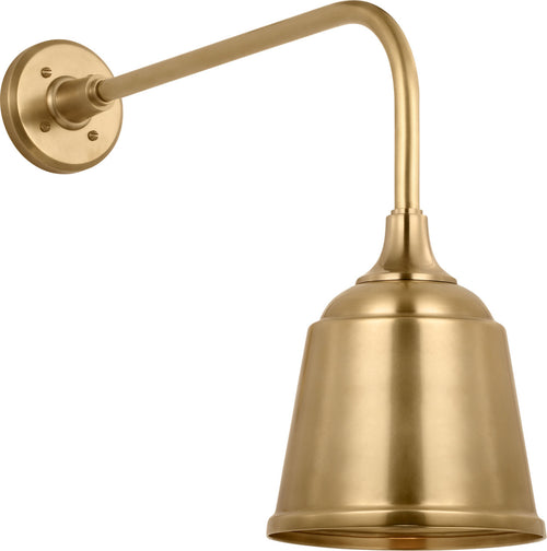 Academy 20" Rex Barn Light | Hand-Rubbed Antique Brass | 8 | 8" Hand-Rubbed Antique Brass Rockhouse Shade