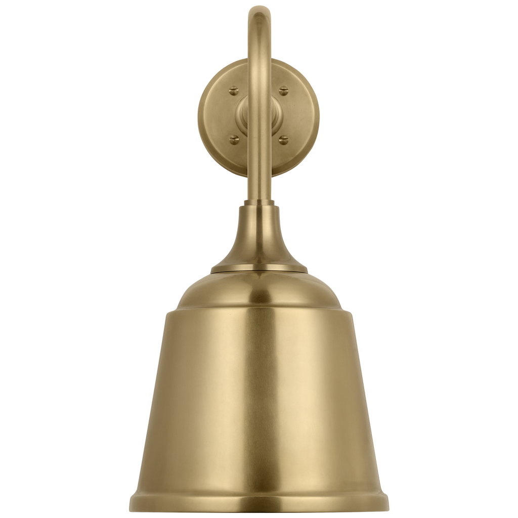 Academy 20" Rex Barn Light | Hand-Rubbed Antique Brass | 8 | 8" Hand-Rubbed Antique Brass Rockhouse Shade