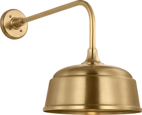 Academy 20" Rex Barn Light | Hand-Rubbed Antique Brass | 12.5 | 12.5" Hand-Rubbed Antique Brass Rockhouse Shade
