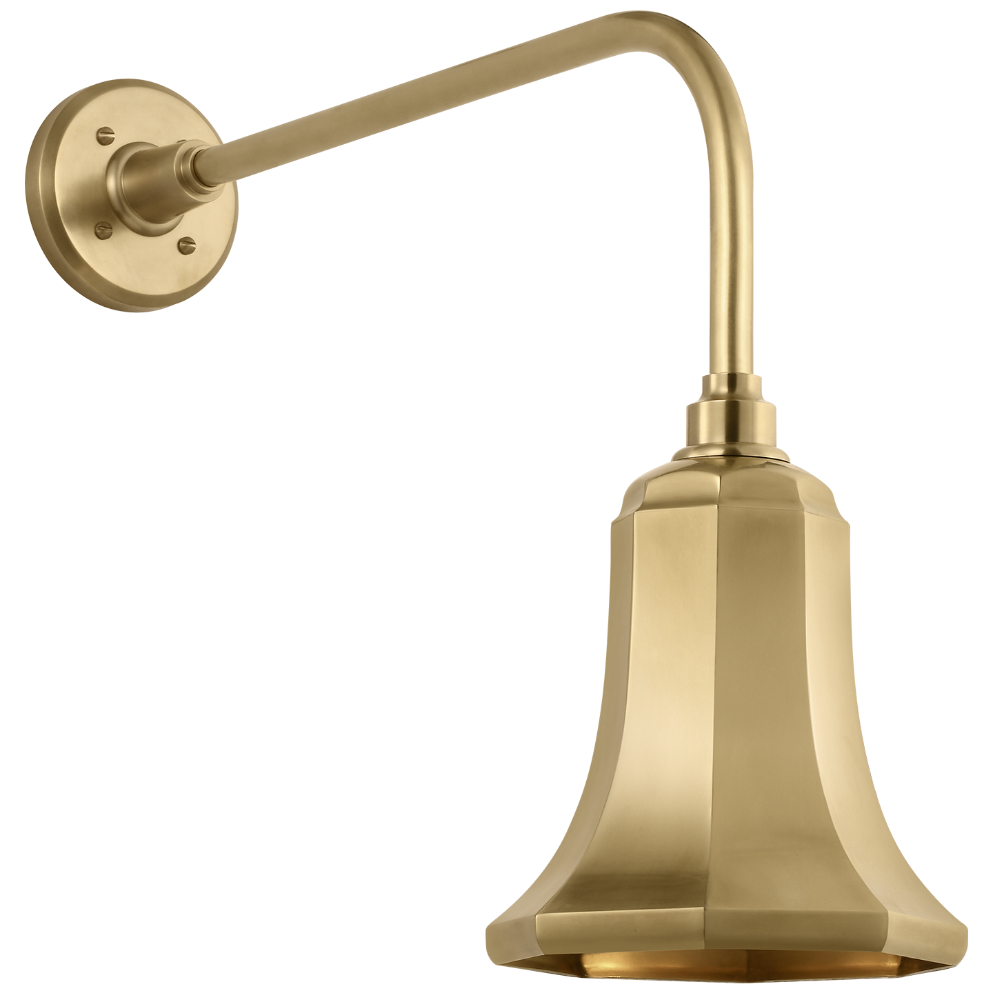 Academy 20" Rex Barn Light | Hand-Rubbed Antique Brass | 7.5 | 7.5" Hand-Rubbed Antique Brass Savannah Shade