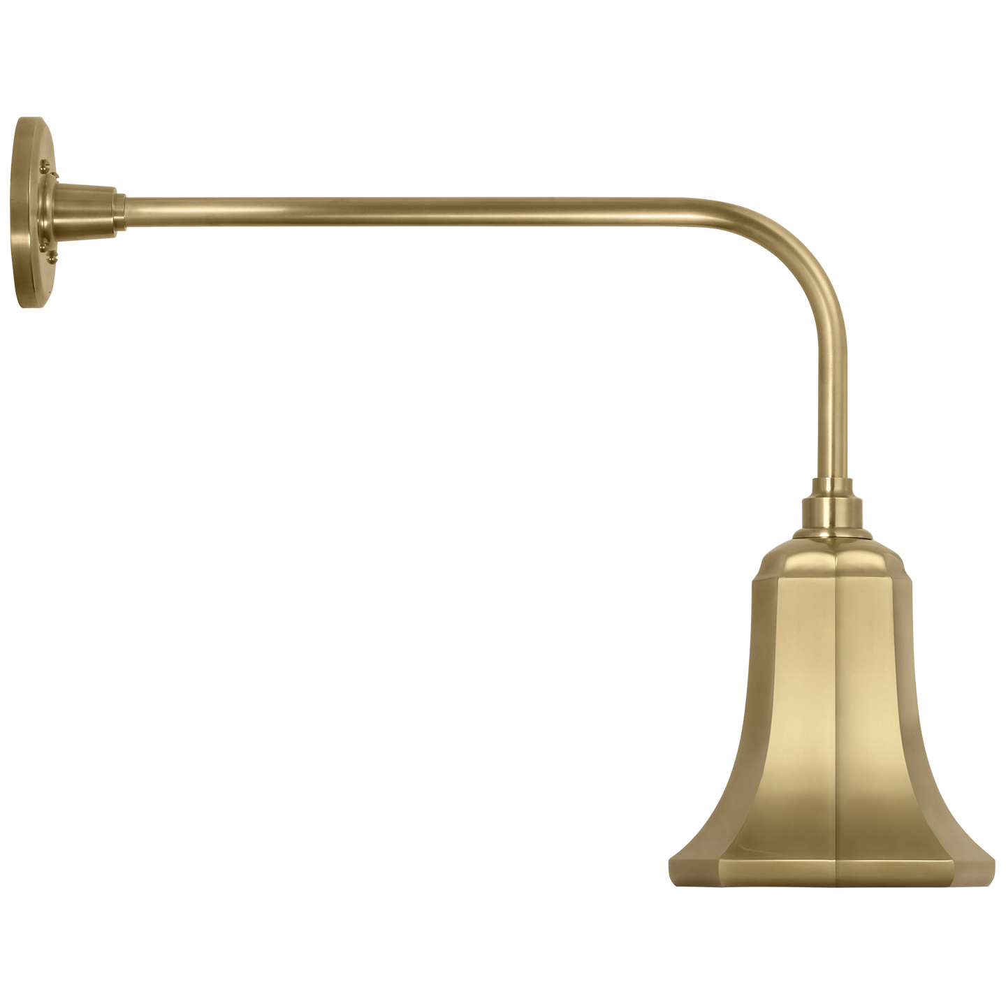 Academy 20" Rex Barn Light | Hand-Rubbed Antique Brass | 7.5 | 7.5" Hand-Rubbed Antique Brass Savannah Shade