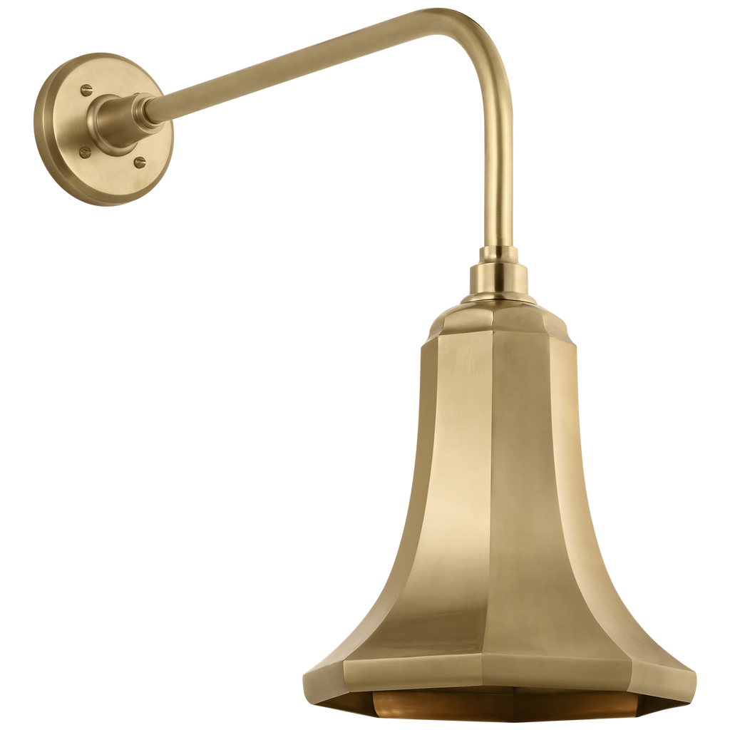 Academy 20" Rex Barn Light | Hand-Rubbed Antique Brass | 9.25 | 9.25" Hand-Rubbed Antique Brass Savannah Shade