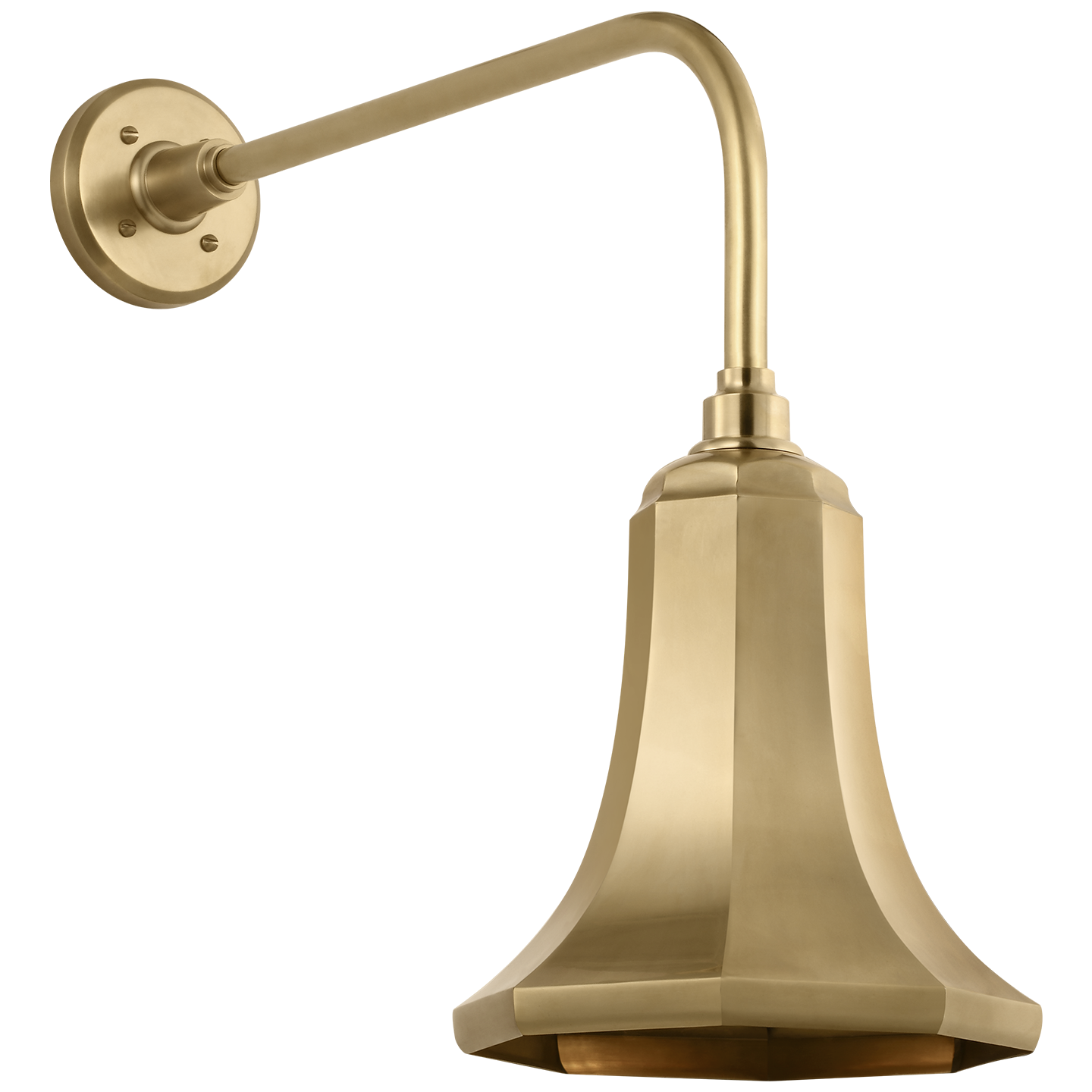 Academy 20" Rex Barn Light | Hand-Rubbed Antique Brass | 9.25 | 9.25" Hand-Rubbed Antique Brass Savannah Shade