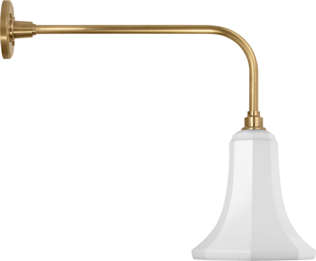 Academy 20" Rex Barn Light | Hand-Rubbed Antique Brass | 9.25 | 9.25" White Savannah Shade