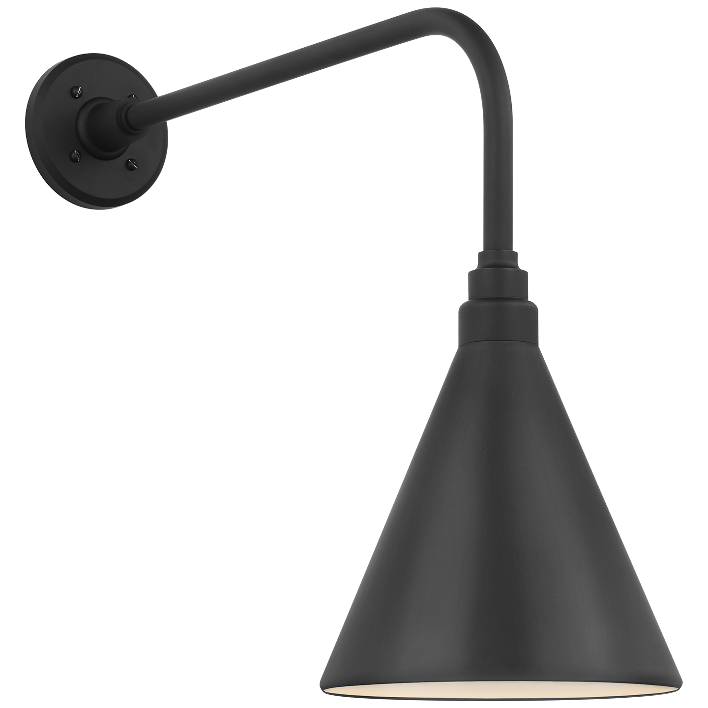 Academy 20" Rex Barn Light | Matte Black | 9 | 9" Matte Black Conical Savannah Shade