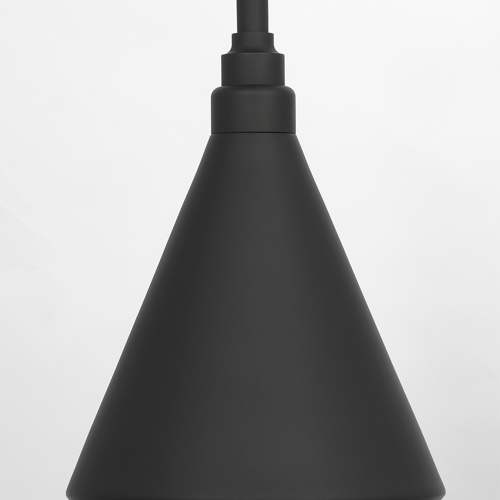 Academy 20" Rex Barn Light | Matte Black | 9 | 9" Matte Black Conical Savannah Shade