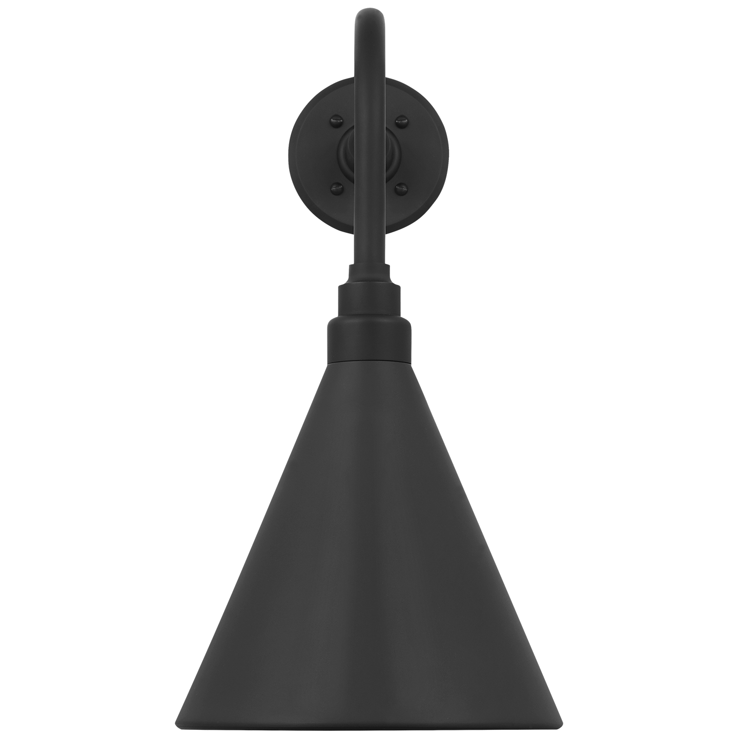 Academy 20" Rex Barn Light | Matte Black | 9 | 9" Matte Black Conical Savannah Shade