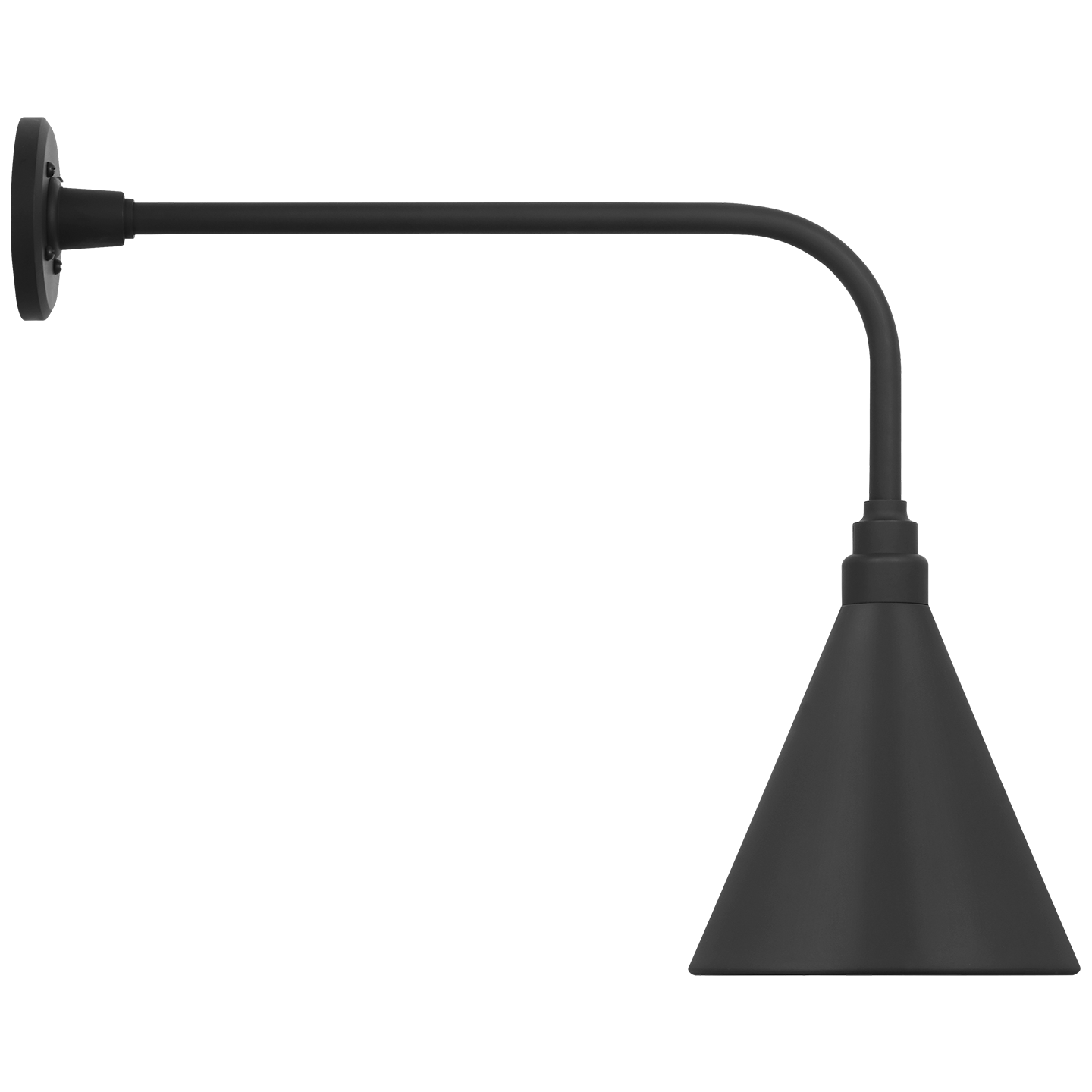 Academy 20" Rex Barn Light | Matte Black | 9 | 9" Matte Black Conical Savannah Shade