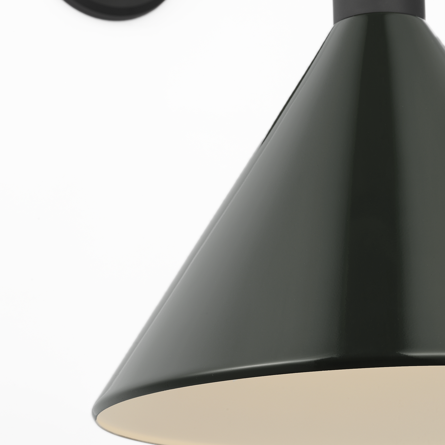 Academy 20" Rex Barn Light | Matte Black | 12.5 | 12.5" Green Conical Savannah Shade
