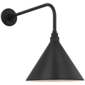 Academy 20" Rex Barn Light | Matte Black | 12.5 | 12.5" Matte Black Conical Savannah Shade