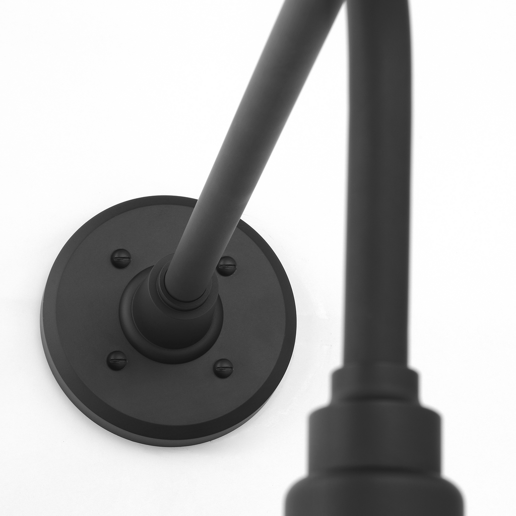 Academy 20" Rex Barn Light | Matte Black | 12.5 | 12.5" Matte Black Conical Savannah Shade