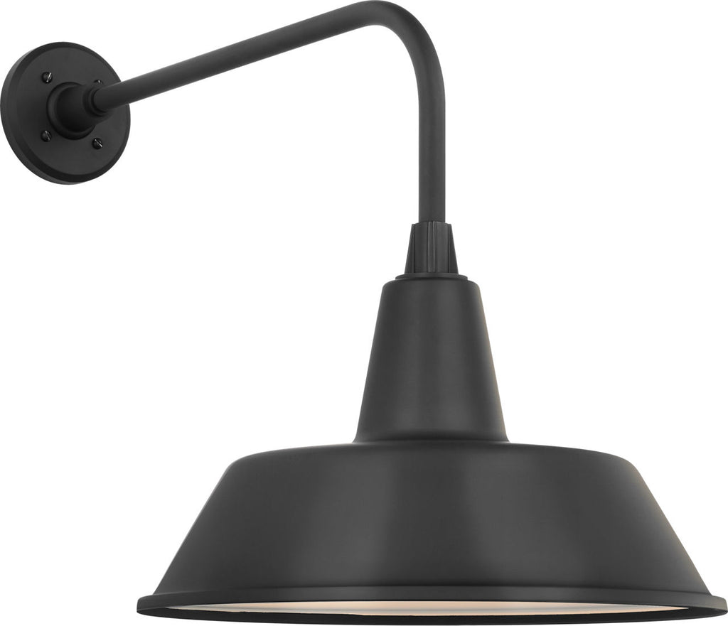 Academy 20" Rex Barn Light | Matte Black | 16 | 16" Matte Black Bowers Shade