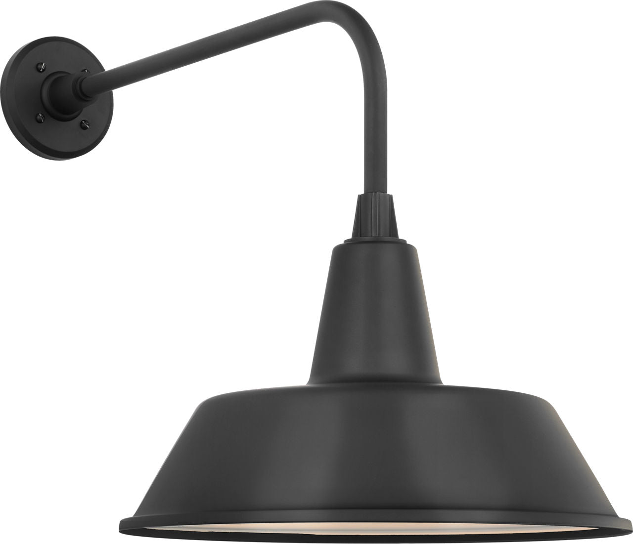 Academy 20" Rex Barn Light | Matte Black | 16 | 16" Matte Black Bowers Shade
