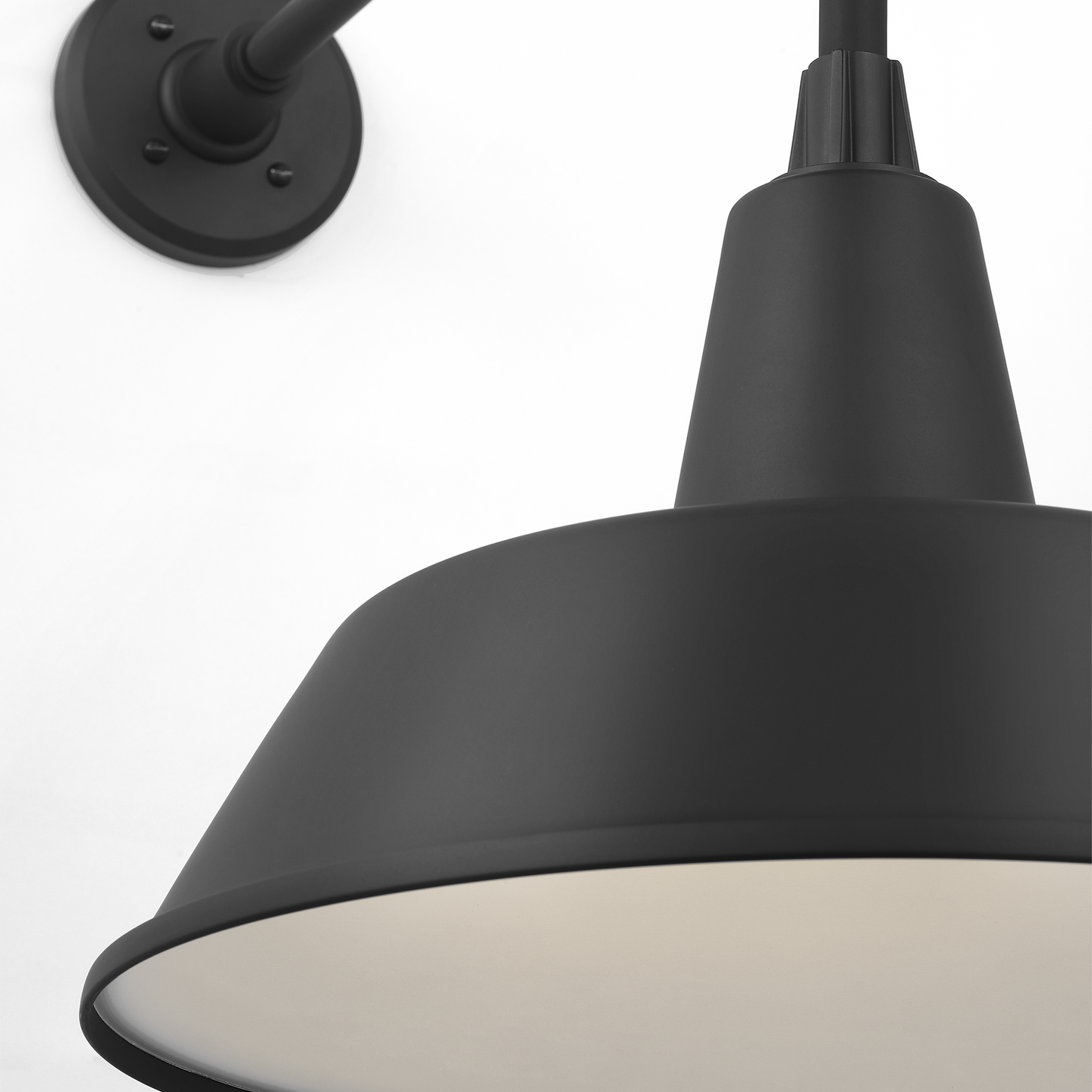 Academy 20" Rex Barn Light | Matte Black | 16 | 16" Matte Black Bowers Shade