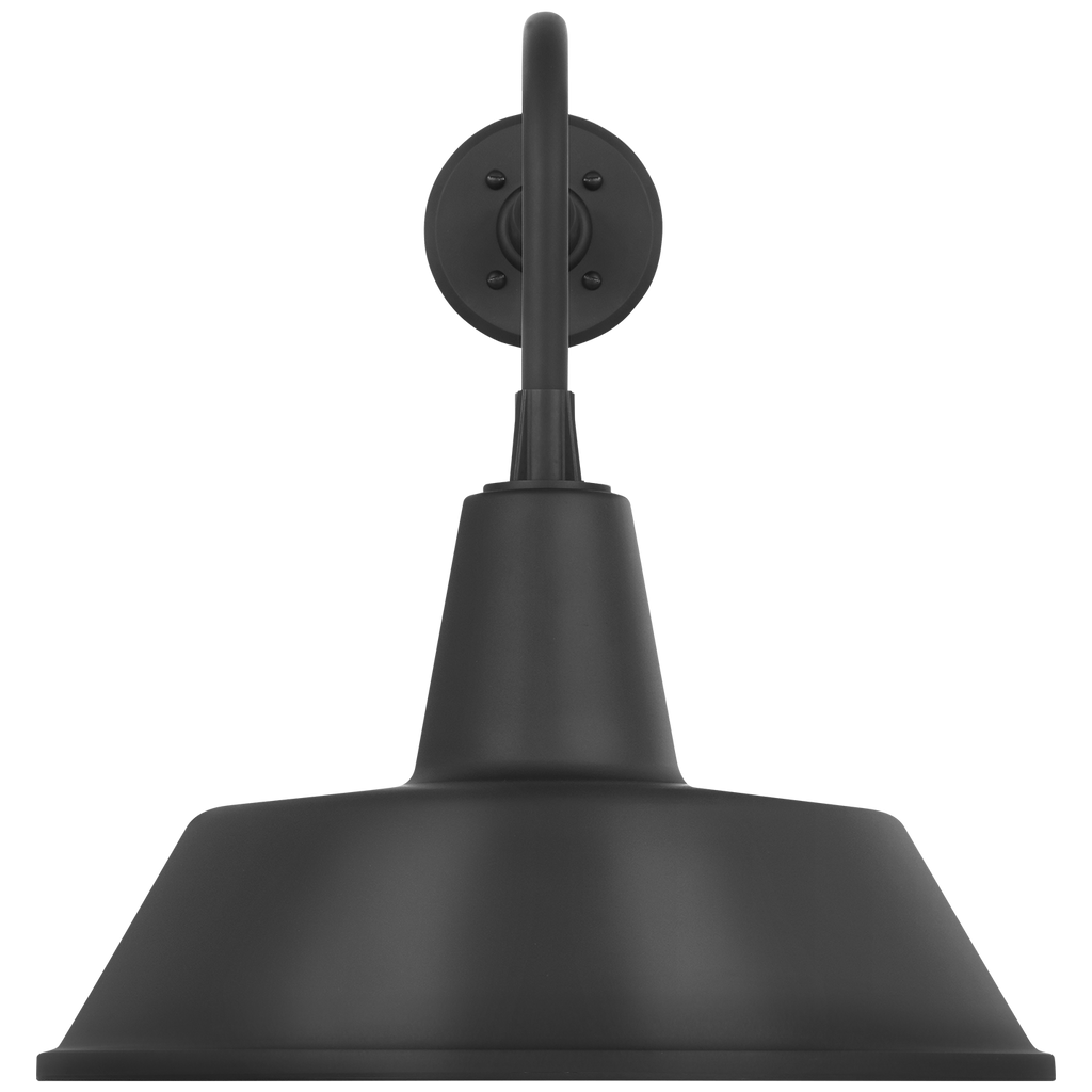Academy 20" Rex Barn Light | Matte Black | 16 | 16" Matte Black Bowers Shade