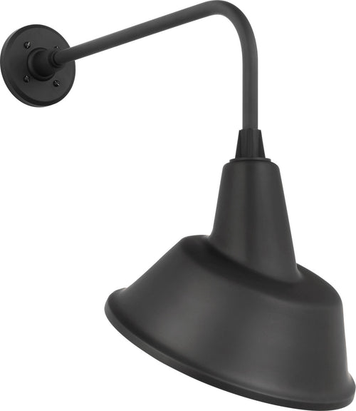Academy 20" Rex Barn Light | Matte Black | 12.5 | 12.5" Matte Black Tilted Bowers Shade