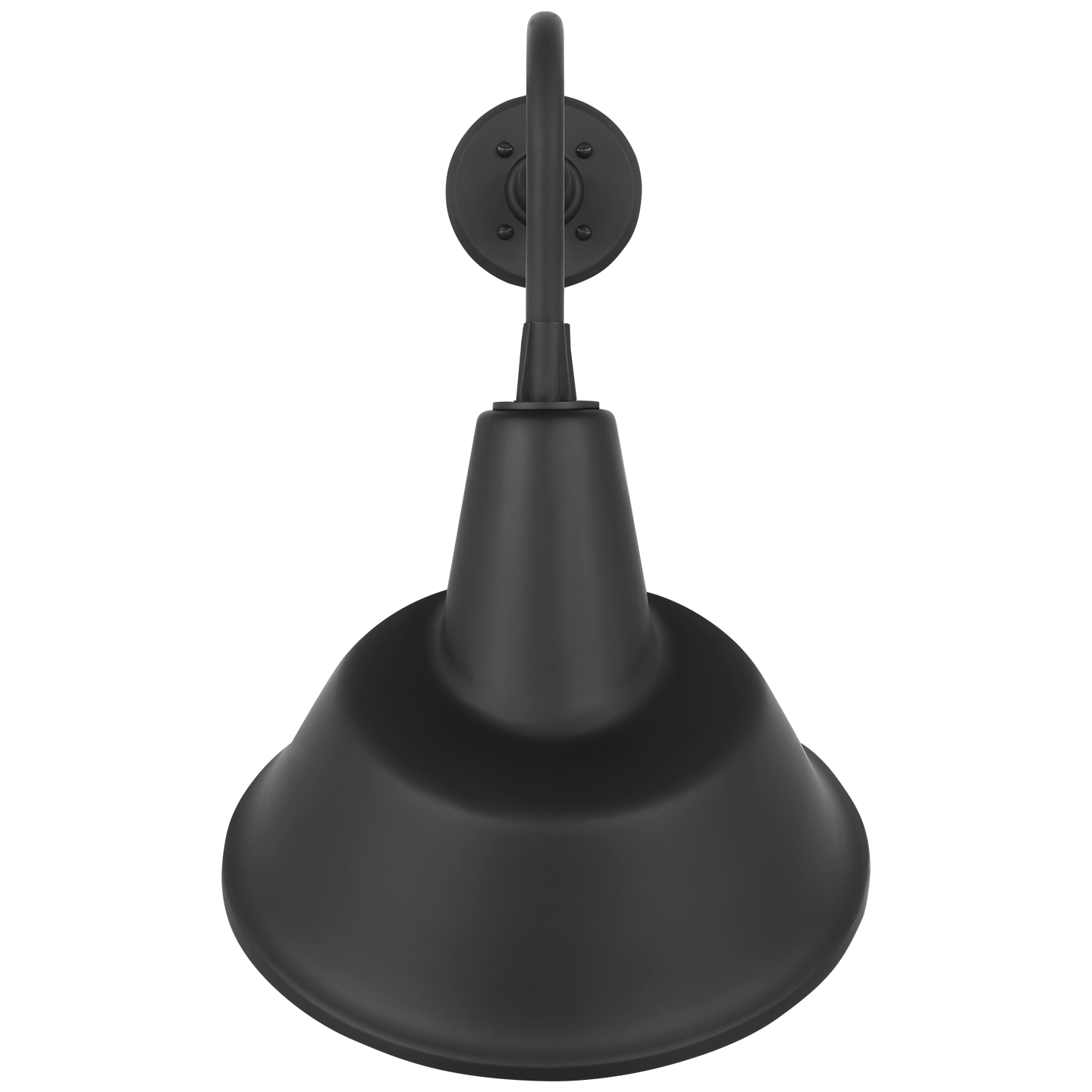 Academy 20" Rex Barn Light | Matte Black | 12.5 | 12.5" Matte Black Tilted Bowers Shade