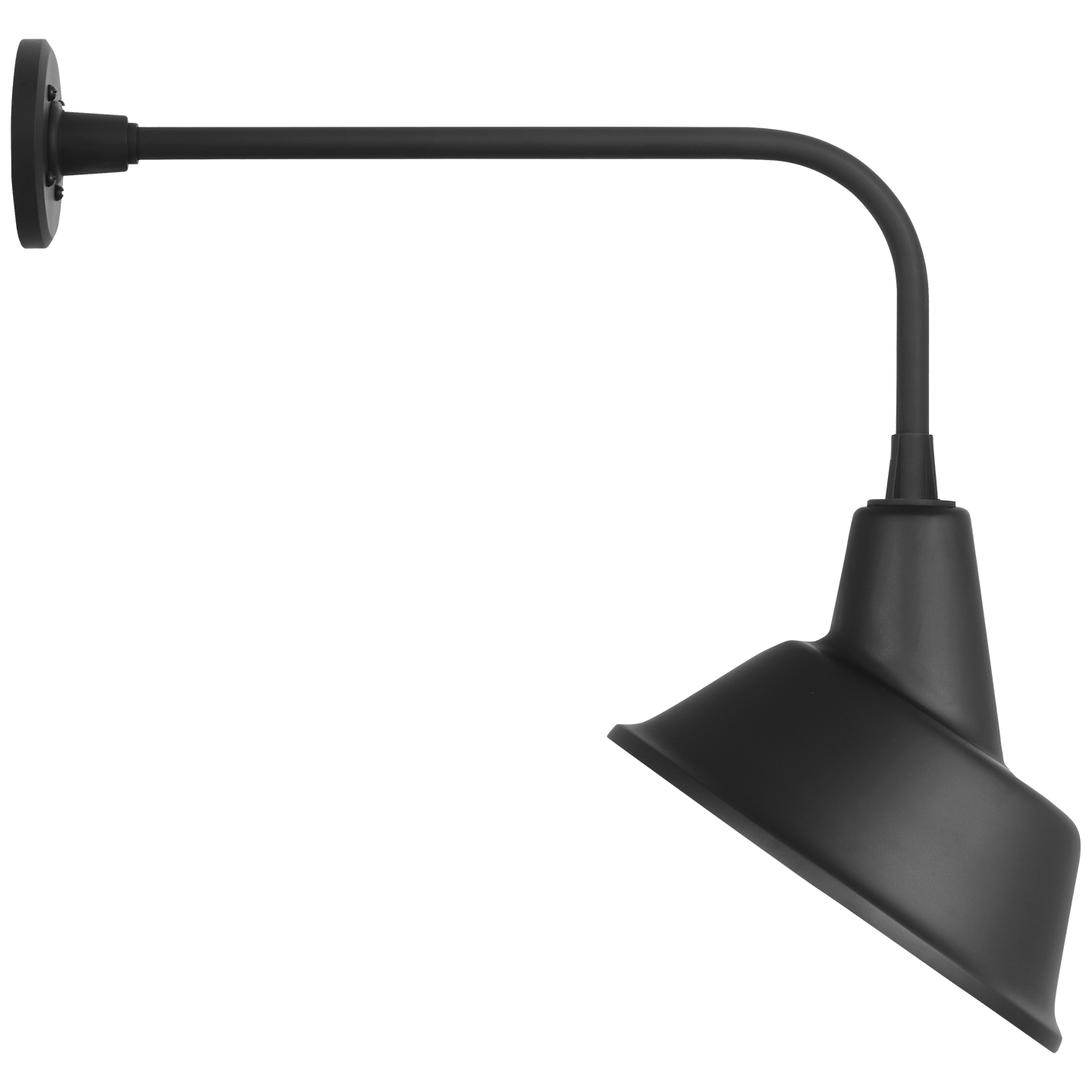 Academy 20" Rex Barn Light | Matte Black | 12.5 | 12.5" Matte Black Tilted Bowers Shade