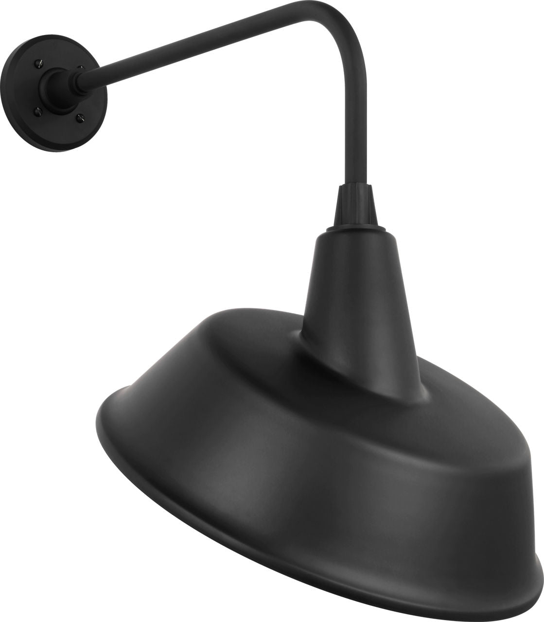 Academy 20" Rex Barn Light | Matte Black | 16 | 16" Matte Black Tilted Bowers Shade