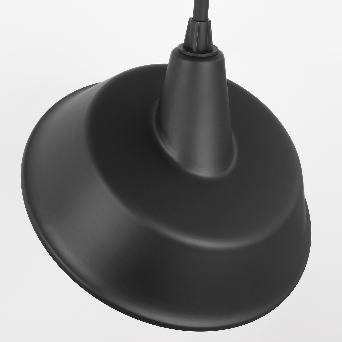 Academy 20" Rex Barn Light | Matte Black | 16 | 16" Matte Black Tilted Bowers Shade