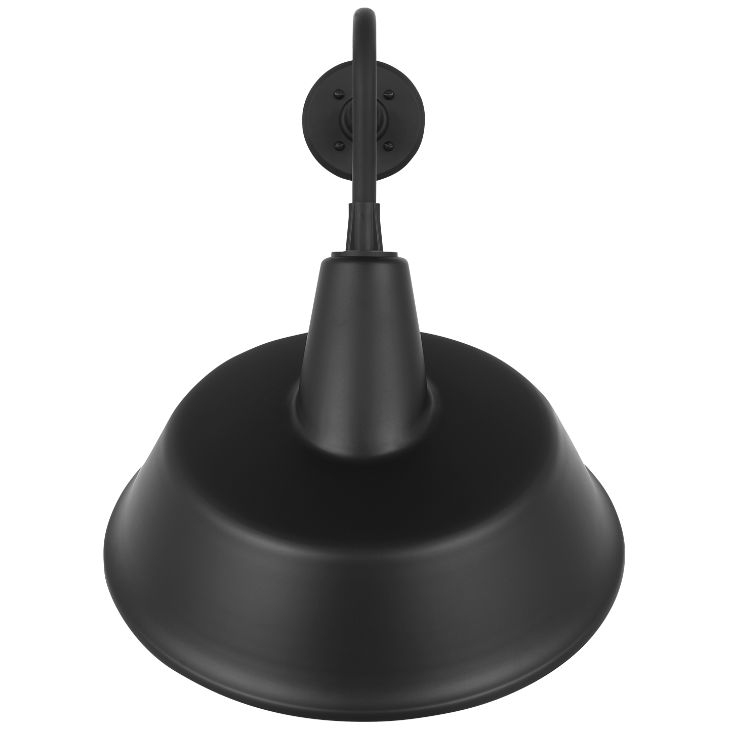 Academy 20" Rex Barn Light | Matte Black | 16 | 16" Matte Black Tilted Bowers Shade