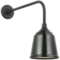 Academy 20" Rex Barn Light | Matte Black | 8 | 8" Green Rockhouse Shade