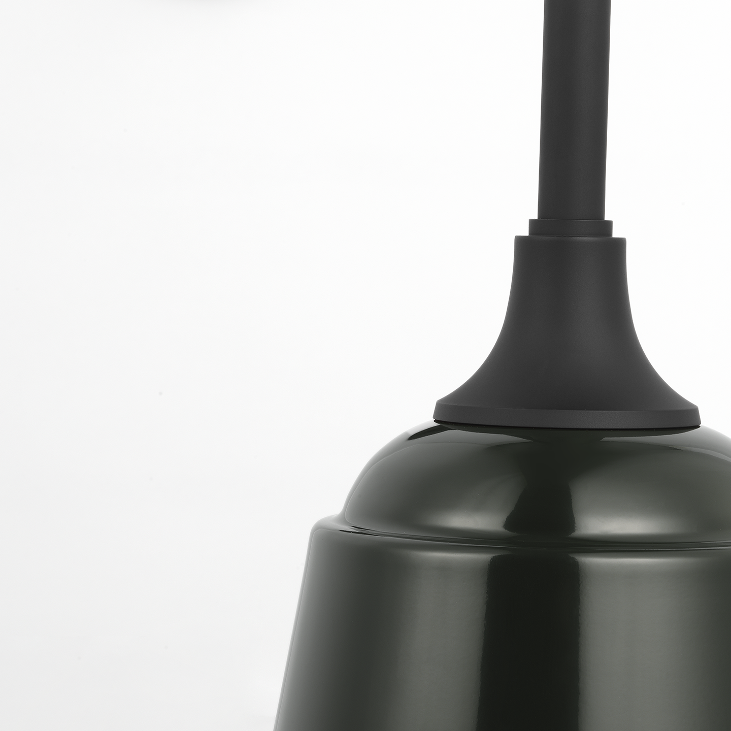 Academy 20" Rex Barn Light | Matte Black | 8 | 8" Green Rockhouse Shade
