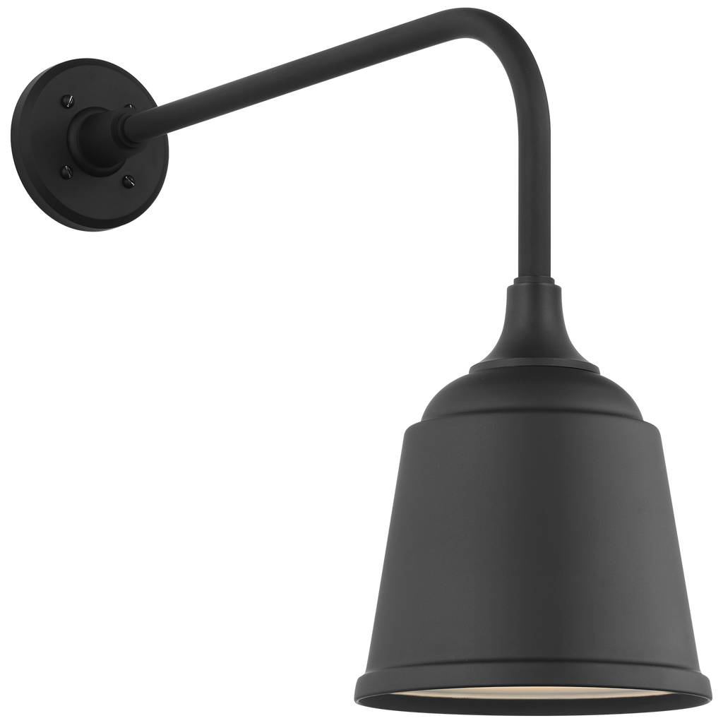 Academy 20" Rex Barn Light | Matte Black | 8 | 8" Matte Black Rockhouse Shade