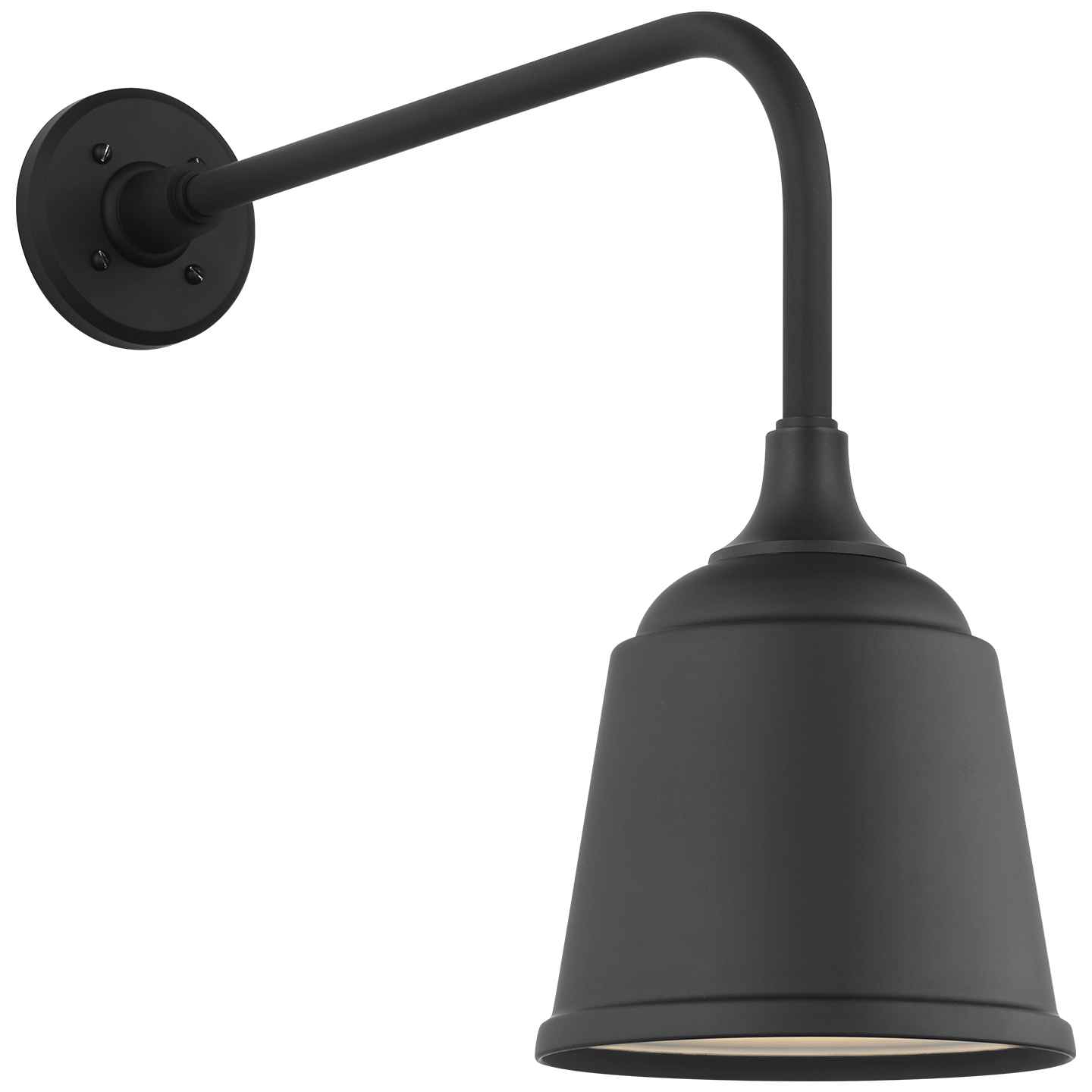 Academy 20" Rex Barn Light | Matte Black | 8 | 8" Matte Black Rockhouse Shade