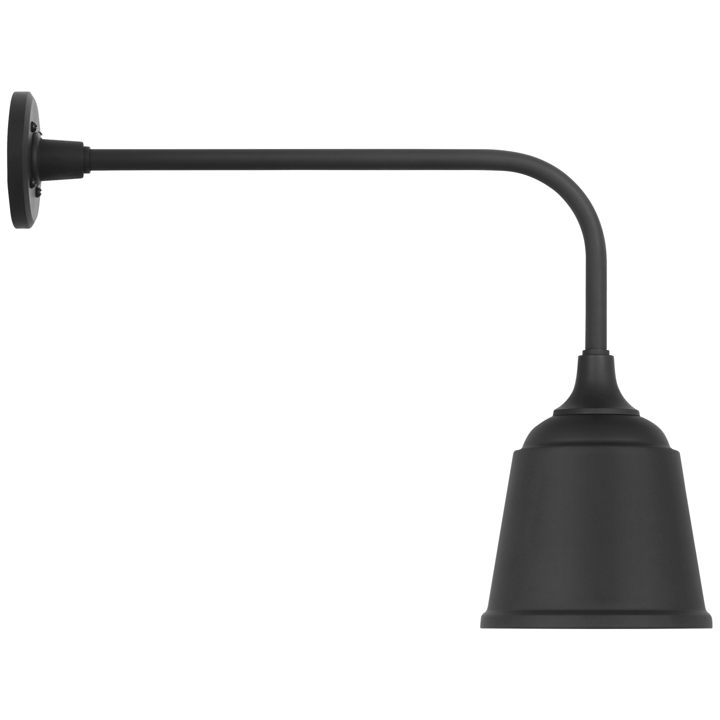 Academy 20" Rex Barn Light | Matte Black | 8 | 8" Matte Black Rockhouse Shade