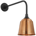 Academy 20" Rex Barn Light | Matte Black | 8 | 8" Soft Copper Rockhouse Shade