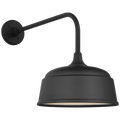 Academy 20" Rex Barn Light | Matte Black | 12.5 | 12.5" Matte Black Rockhouse Shade