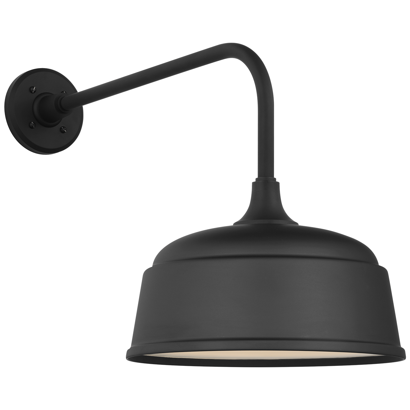 Academy 20" Rex Barn Light | Matte Black | 12.5 | 12.5" Matte Black Rockhouse Shade