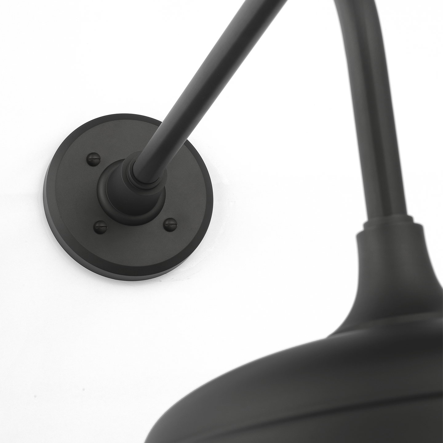Academy 20" Rex Barn Light | Matte Black | 12.5 | 12.5" Matte Black Rockhouse Shade